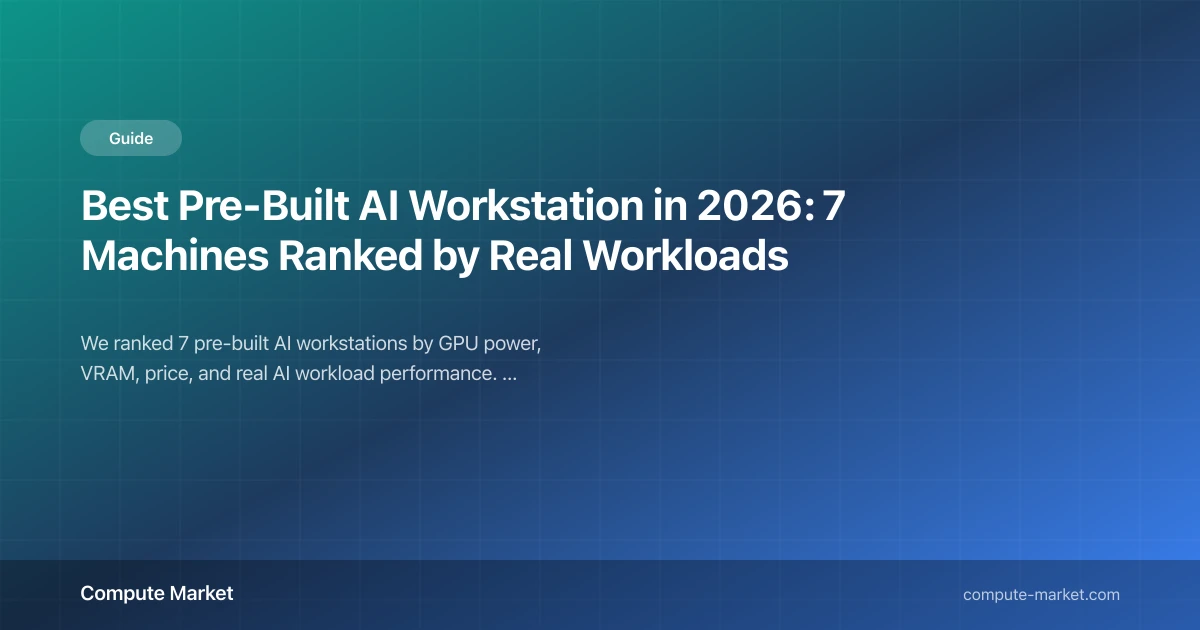 7 Best Pre-Built AI Workstations 2026 — Tested & Ranked | Compute Market